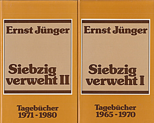 Siebzig verweht I. Tagebücher 1965-1970 / Siebzig verweht II. Tagebücher 1971-1980. 2 Bände