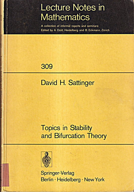 Topics in Stability and Bifurcation Theory (Lecture Notes in Mathematics  309  Band 309)