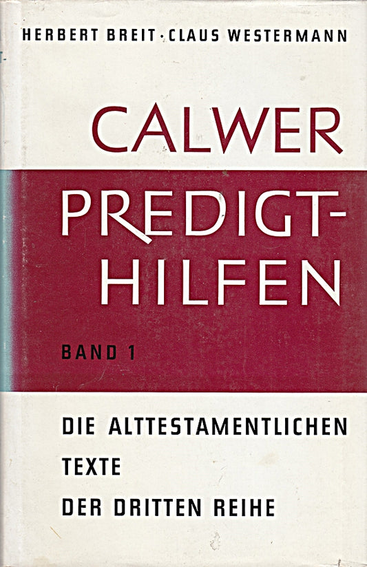 Calwer Predigthilfen