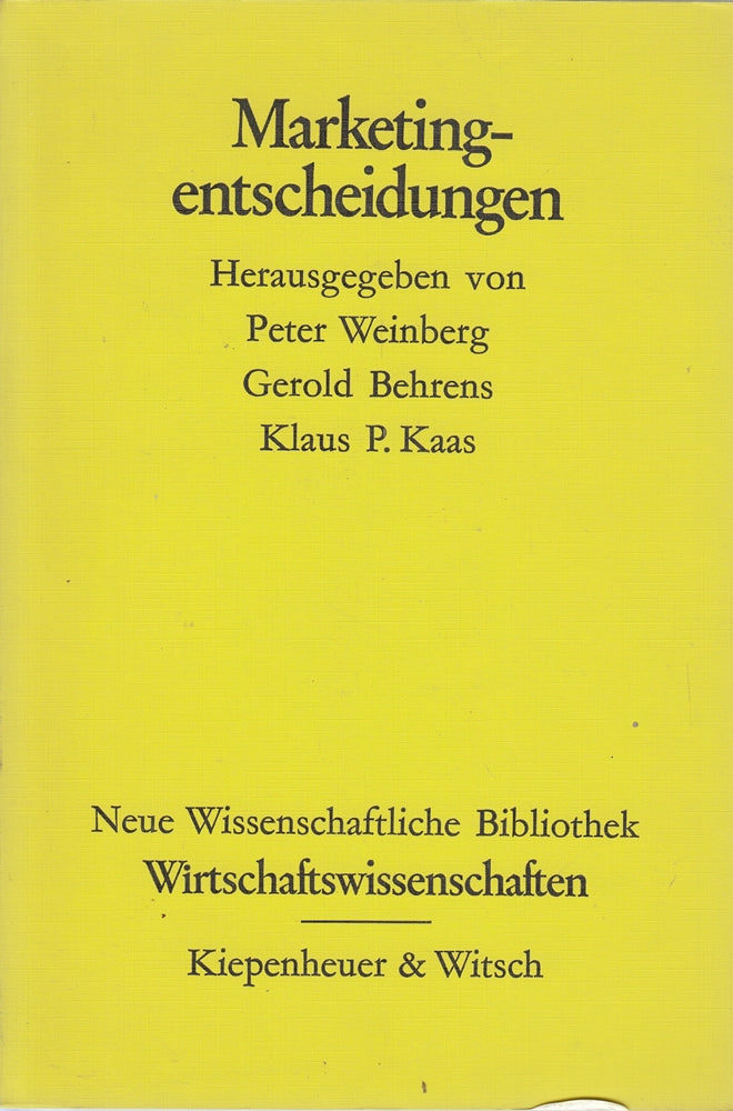 Marketingentscheidungen