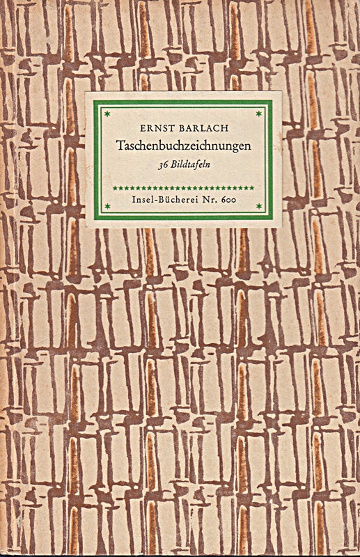 Ernst Barlach  Taschenbuchzeichnungen  36 Bildtafeln  Insel- Bücherei Nr. 600