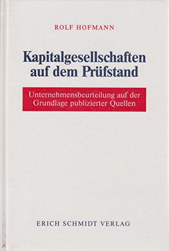 Kapitalgesellschaften auf dem Prüfstand: Unternehmensbeurteilung auf der Grundlage publizierter Quellen