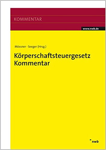 Körperschaftsteuergesetz Kommentar