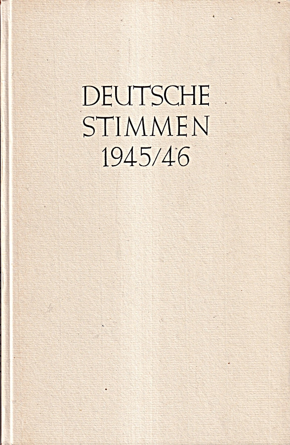 Deutsche Stimmen 1945/46