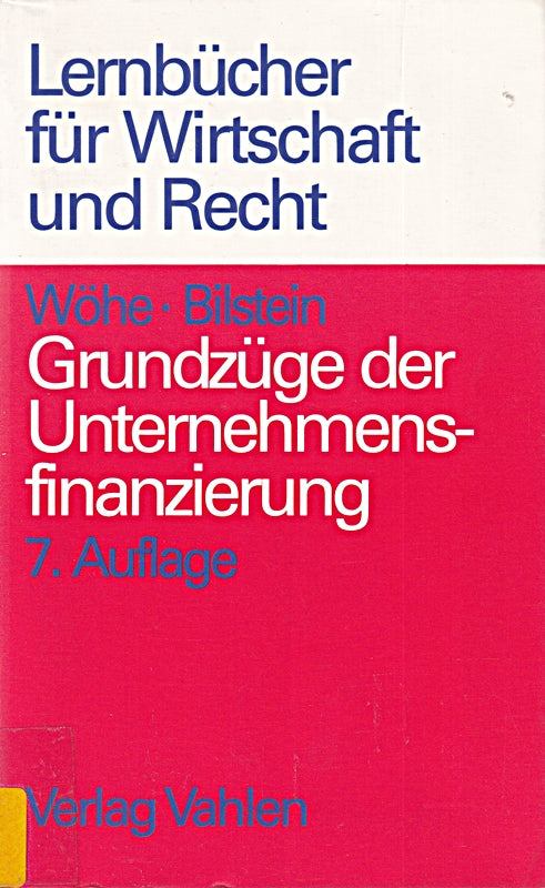 Grundzüge der Unternehmensfinanzierung
