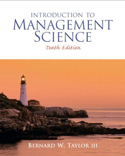 Introduction to Management Science: United States Edition