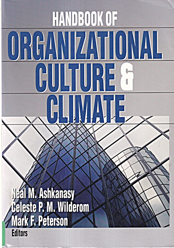 Handbook of Organizational Culture and Climate