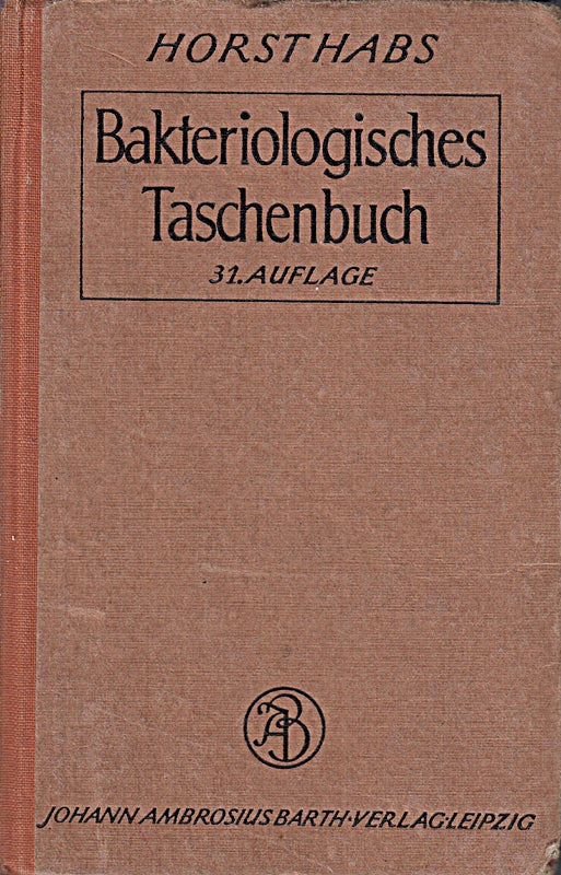 Bakteriologisches Taschenbuch