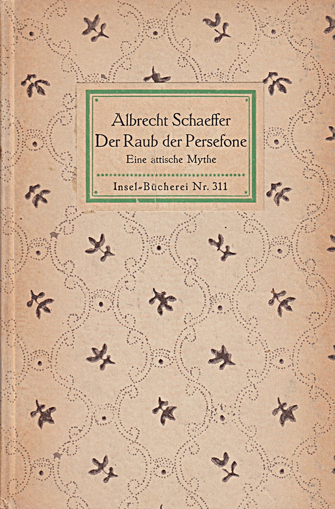 Der Raub der Persefone. Attische Mythe.