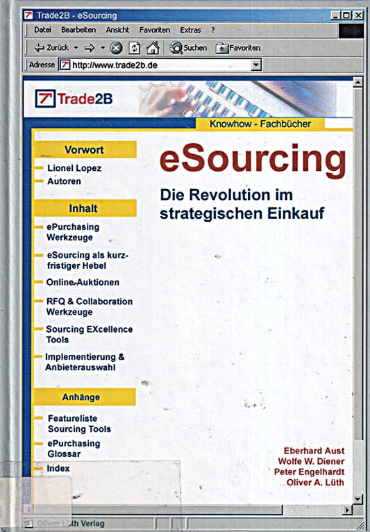 eSourcing. Die Revolution im strategischen Einkauf.