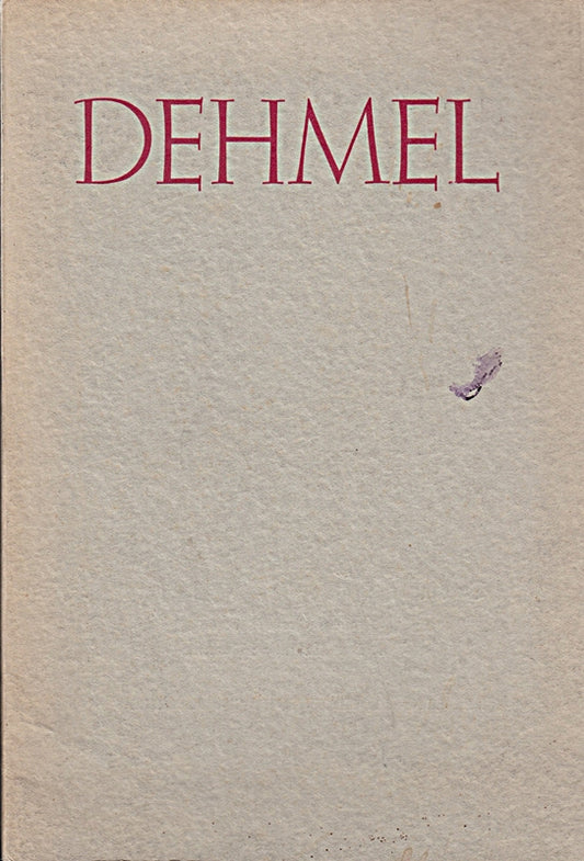 Dehmel Heft 34 Deutsche Gedichte ;