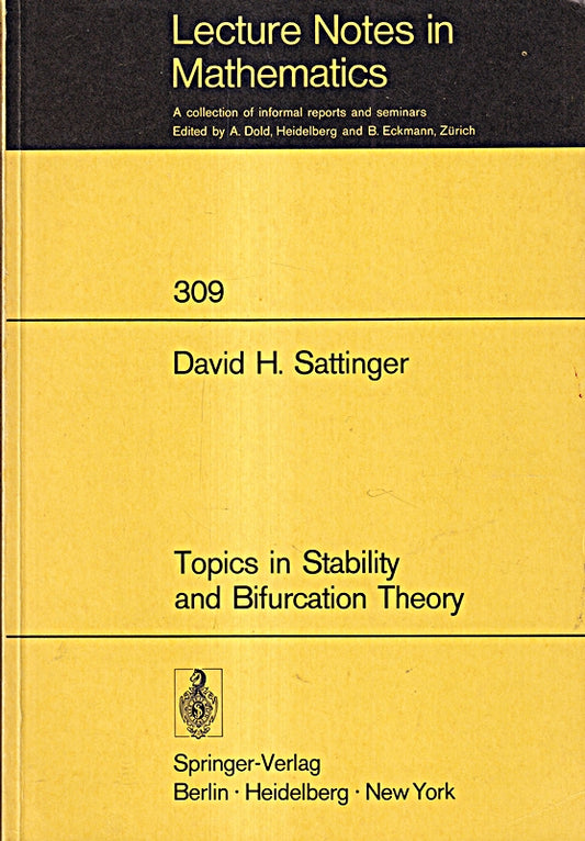 Topics in Stability and Bifurcation Theory (Lecture Notes in Mathematics  309  Band 309)