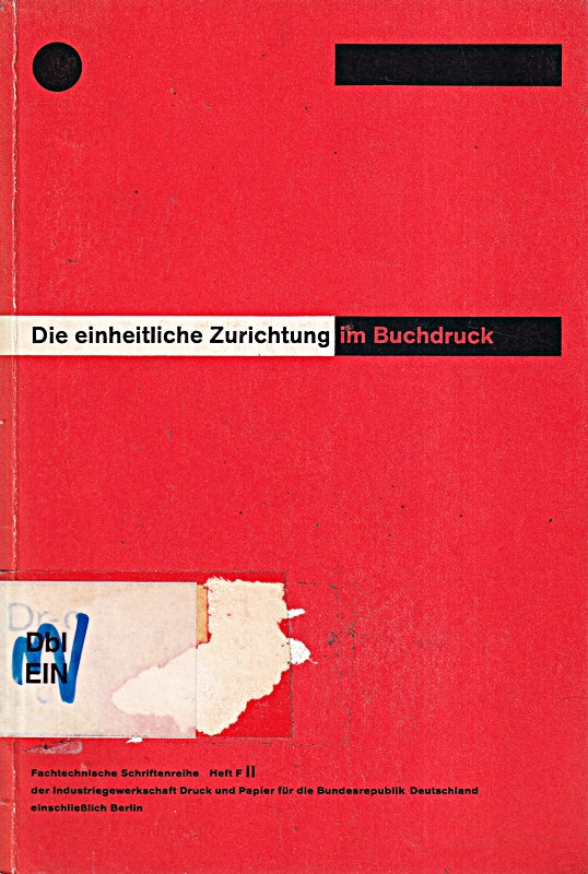 Die einheitliche Zurichtung im Buchdruck