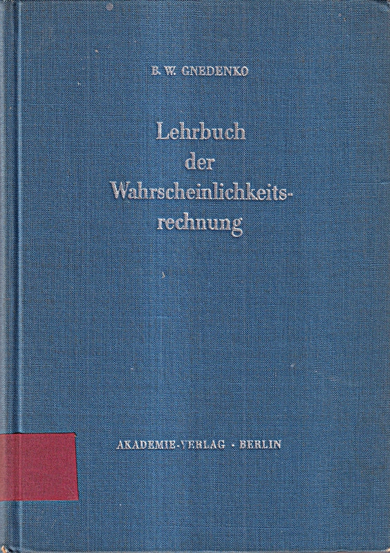 Lehrbuch der Wahrscheinlichkeitsrechnung
