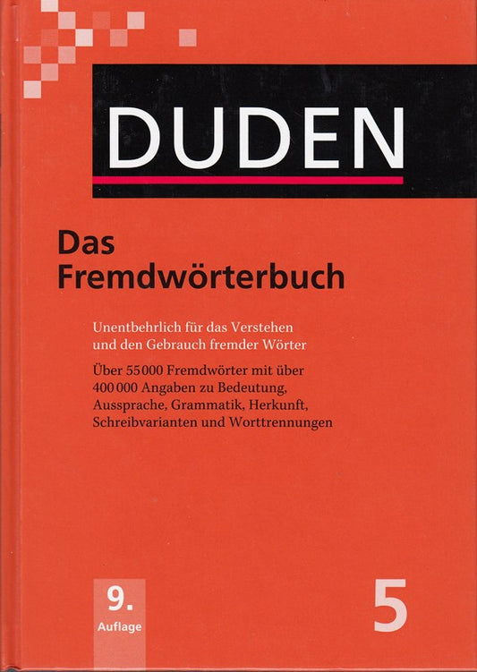 DUDEN 5 - Das Fremdwörterbuch/9783411040599 139x195 mm 1.104 Seiten