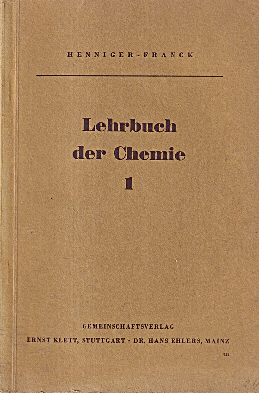 Lehrbuch der Chemie / 1