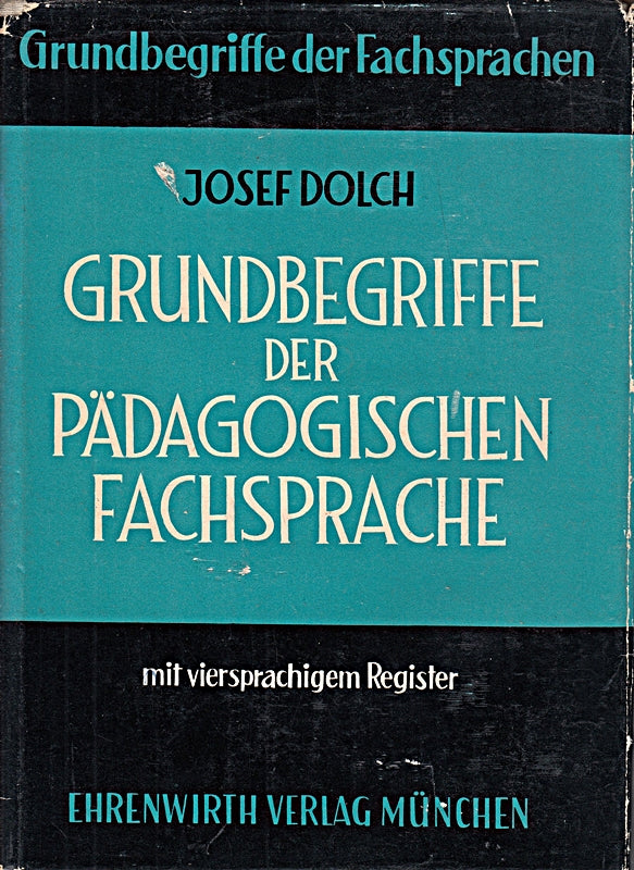 Grundbegriffe der pädagogischen Fachsprache