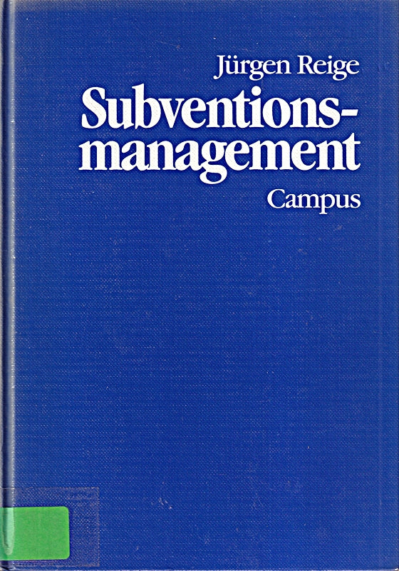 Subventionsmanagement