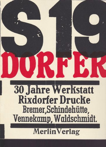 30 Jahre Werkstatt Rixdorfer Drucke: Katalog