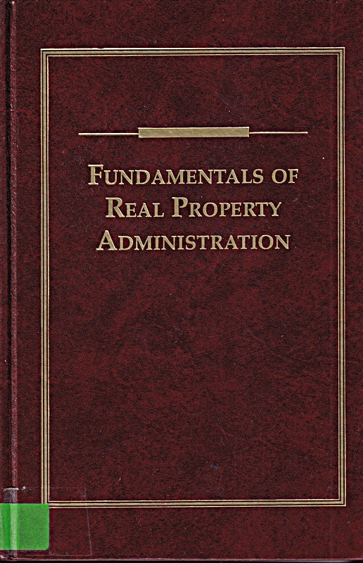Fundamentals of Real Property Administration