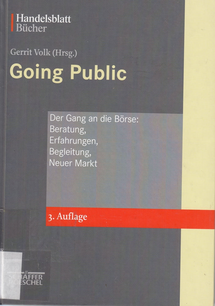 Going Public. Der Gang an die Börse: Beratung  Erfahrung  Begleitung  Neuer Markt