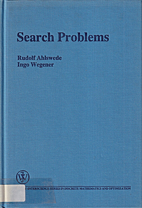 Search Problems (Wiley-Interscience Series in Discrete Mathematics and Optimization)