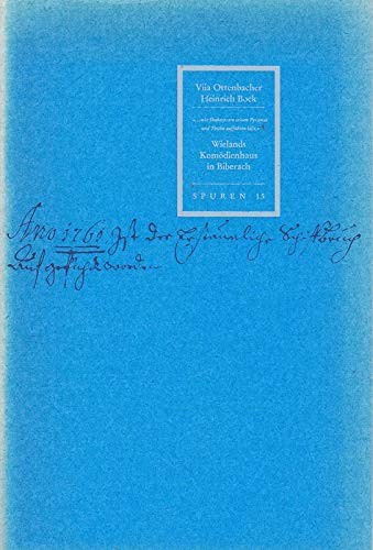 ² - OTTENBACHER  V. u. H.BOCK ...wie Shakespeare seinen Pyramus u. Thisbe aufführen läßt. Wielands Komödienhaus in Biberach. M. Abb. (Marbach 1991). Gr.-8°. 16 S. Ill. Okt. m. ill. OU. - Spuren 15.