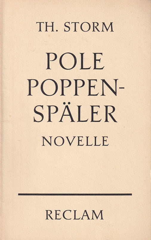 Pole Poppenspäler : Novelle. Reclams Universal-Bibliothek ; Nr. 6013