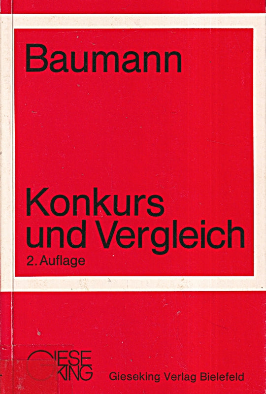 Konkurs und Vergleich