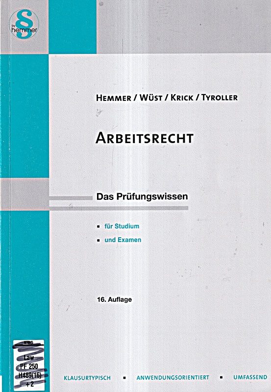 Arbeitsrecht (Skripten - Zivilrecht)