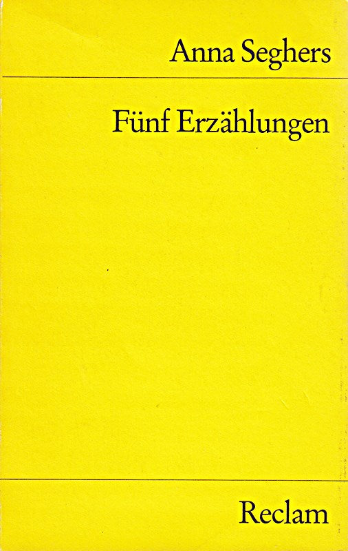 Fünf Erzählungen (Reclams Universal-Bibliothek)