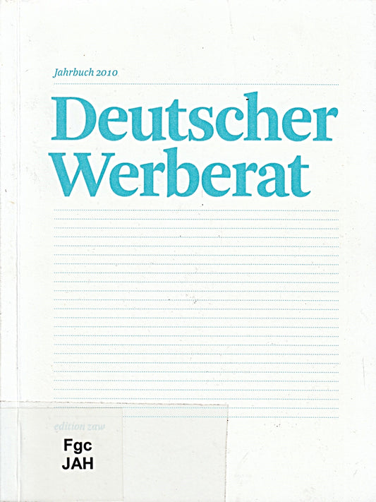 Jahrbuch Deutscher Werberat 2010
