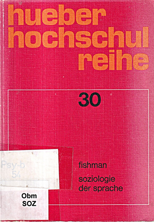 Soziologie der Sprache