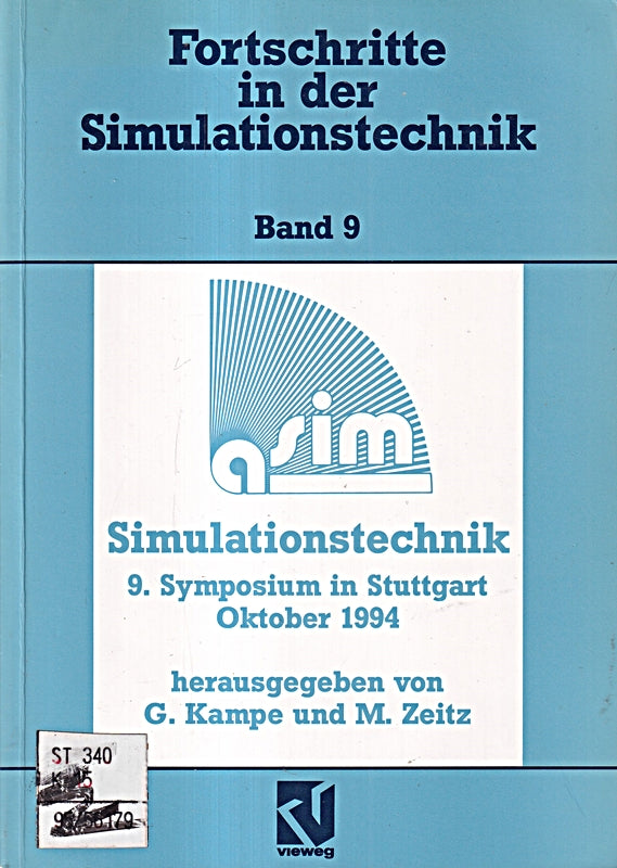 Simulationstechnik: 9. Symposium in Stuttgart  Oktober 1994. Tagungsband (Fortschritte der Simulationstechnik)