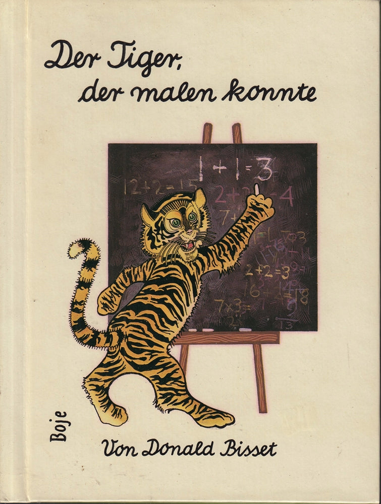 Der Tiger  der malen konnte. Schreibschrift
