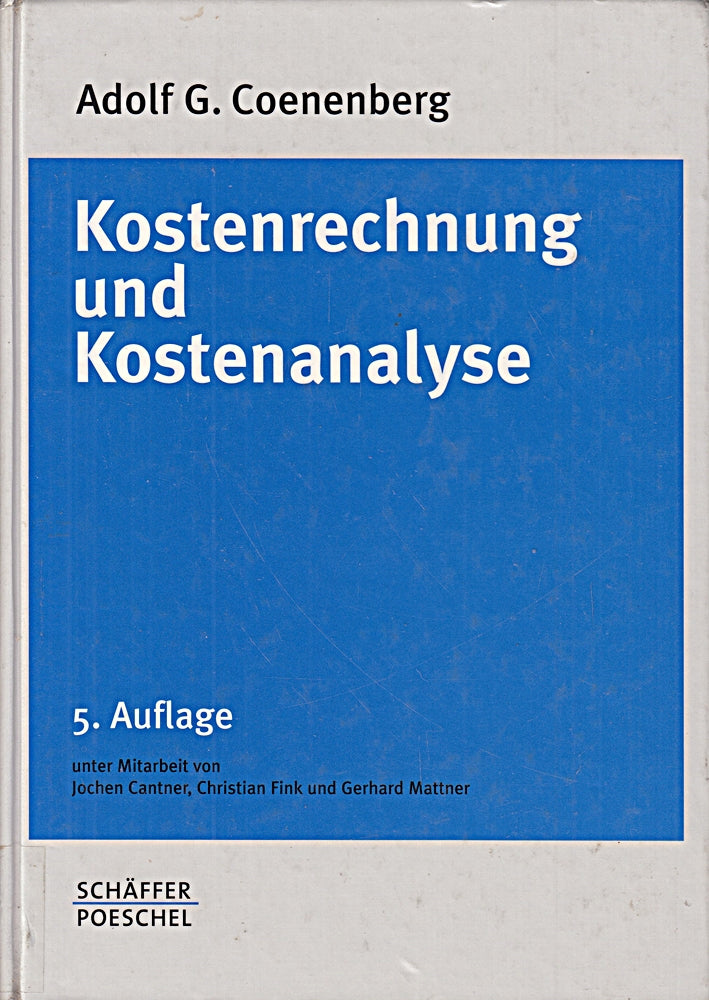Kostenrechnung und Kostenanalyse
