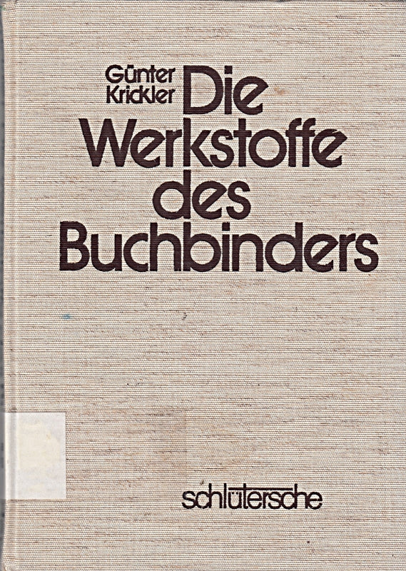 Werkstoffe des Buchbinders