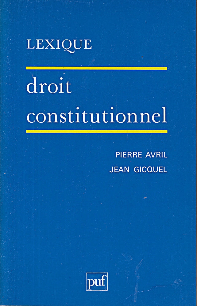 Lexique / droit constitutionne