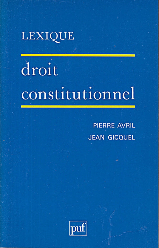 Lexique / droit constitutionne