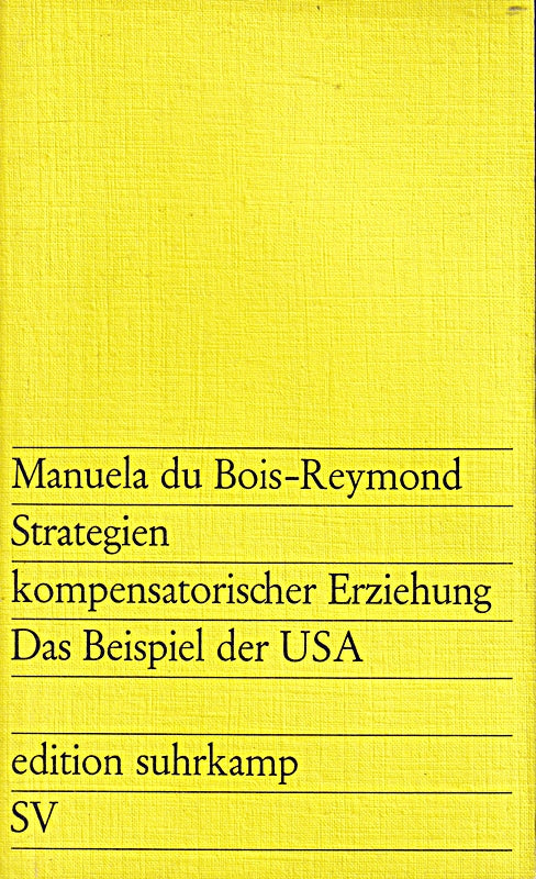 Strategien kompensatorischer Erziehung  Das Beispiel USA