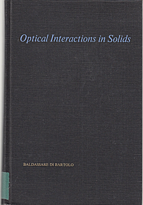 Optical Interactions in Solids