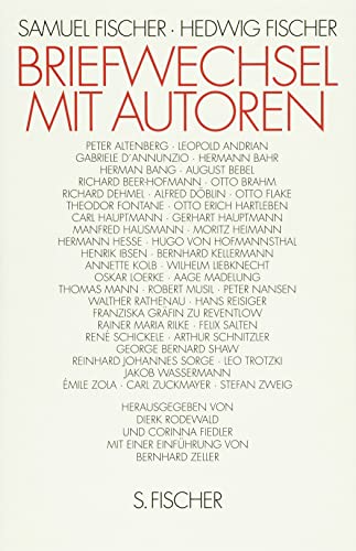 Briefwechsel mit Autoren: Einf. v. Bernhard Zeller