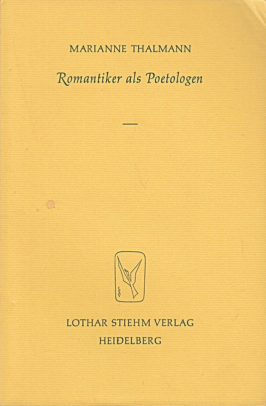 Romantiker als Poetologen.