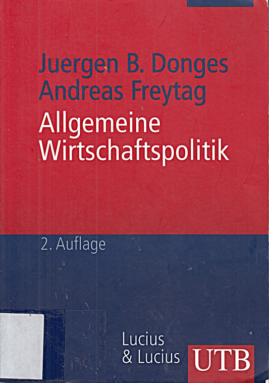 Allgemeine Wirtschaftspolitik