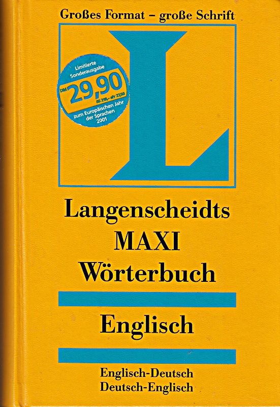 Langenscheidts Maxi Wörterbuch  Englisch