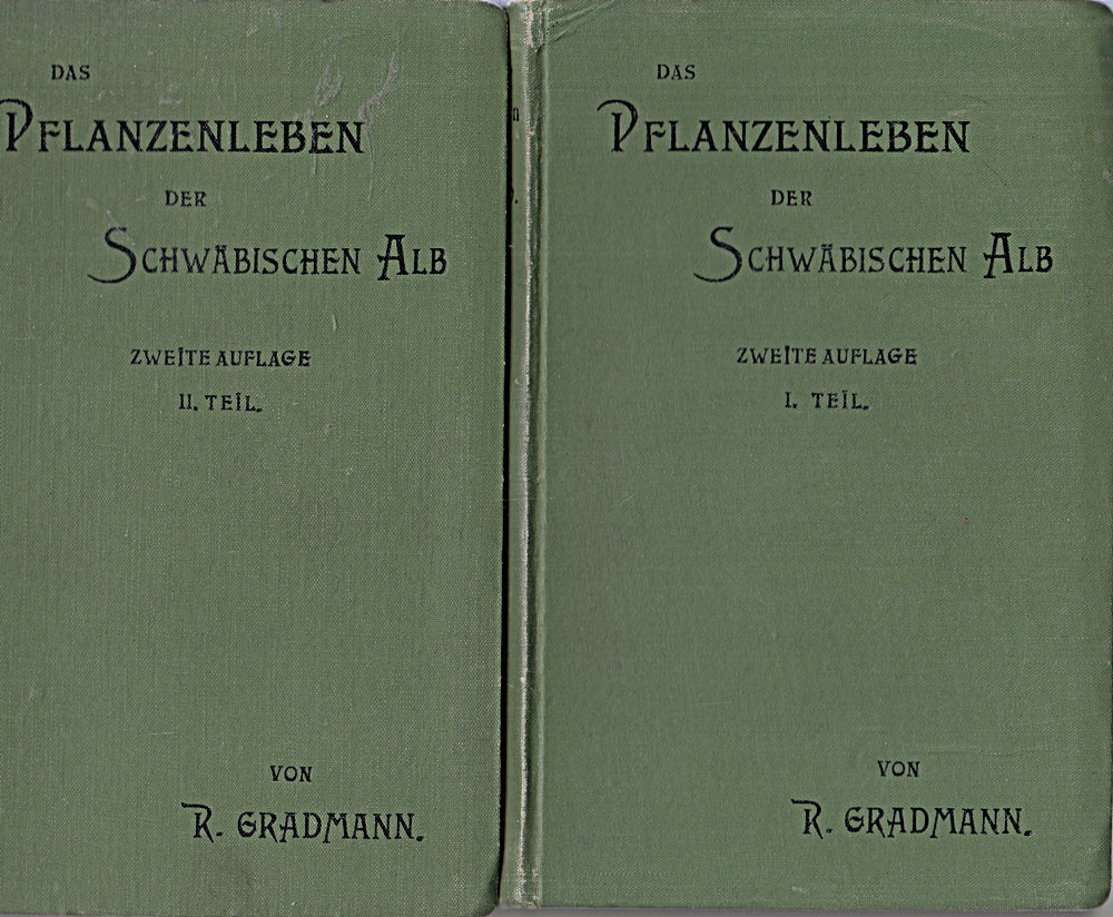 PFLANZEN DER SCHWÄBISCHEN ALB. Band 1: Pflanzengeographische Darstellung / Band 2: Nachschlagebuch. Mit 74 Tafeln und 243 Abbildungen