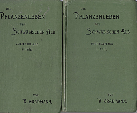 PFLANZEN DER SCHWÄBISCHEN ALB. Band 1: Pflanzengeographische Darstellung / Band 2: Nachschlagebuch. Mit 74 Tafeln und 243 Abbildungen