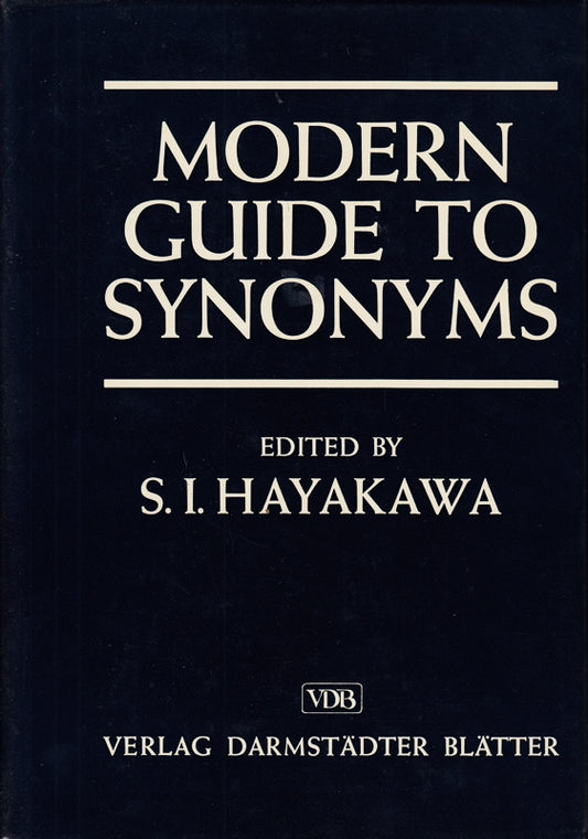 Modern guide to synonyms and related words