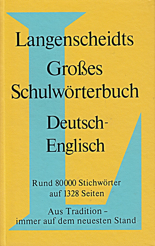 Langenscheidt Grosse Schulwörterbücher: Deutsch-Englisch