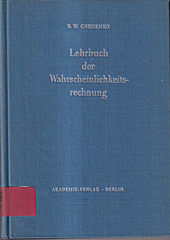 Lehrbuch der Wahrscheinlichkeitsrechnung